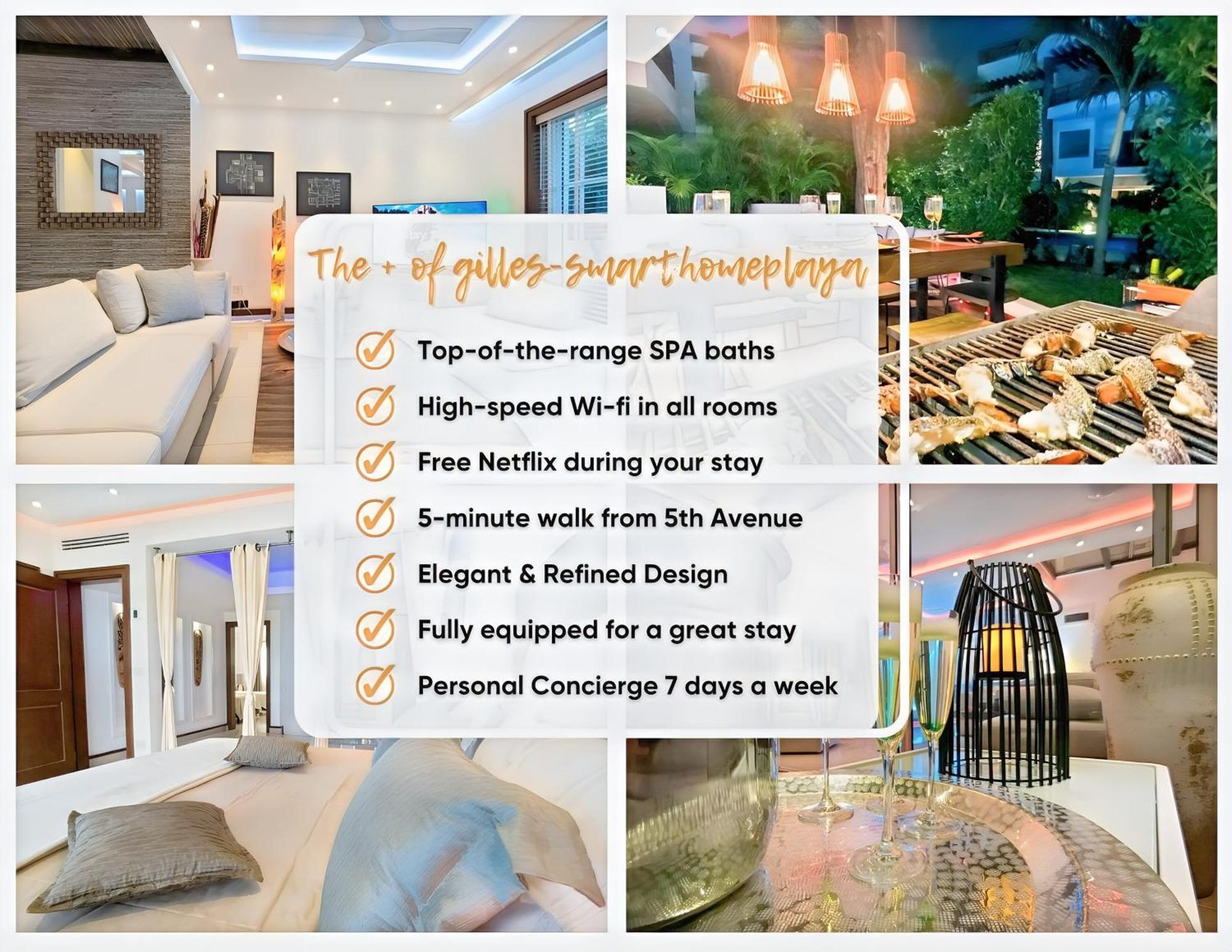 Luxury Duplex -4 Pers- 2Mn Beach&5Th Av, Pool, Gym Плайя-дель-Кармен Екстер'єр фото